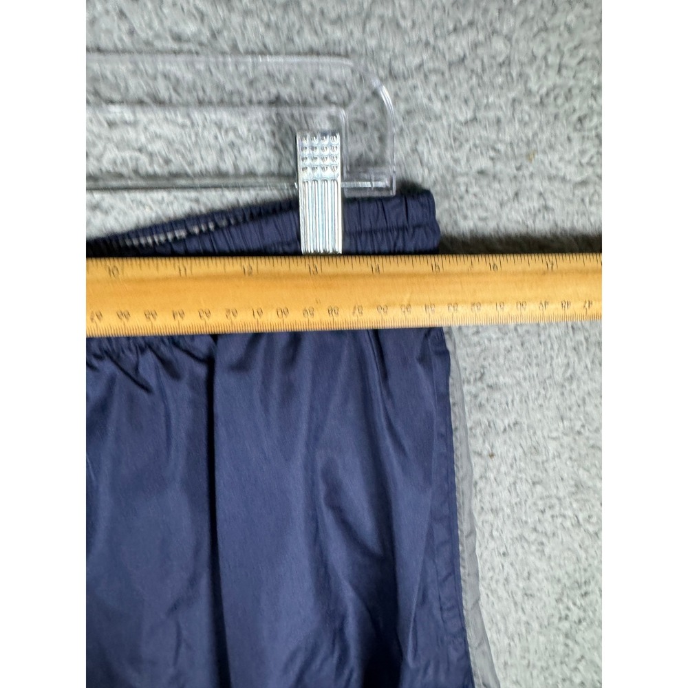 Y2K Starter Mens Track Pants Navy Blue Mesh Lined Windbreaker Athletic M 2000s - Picture 3 of 8